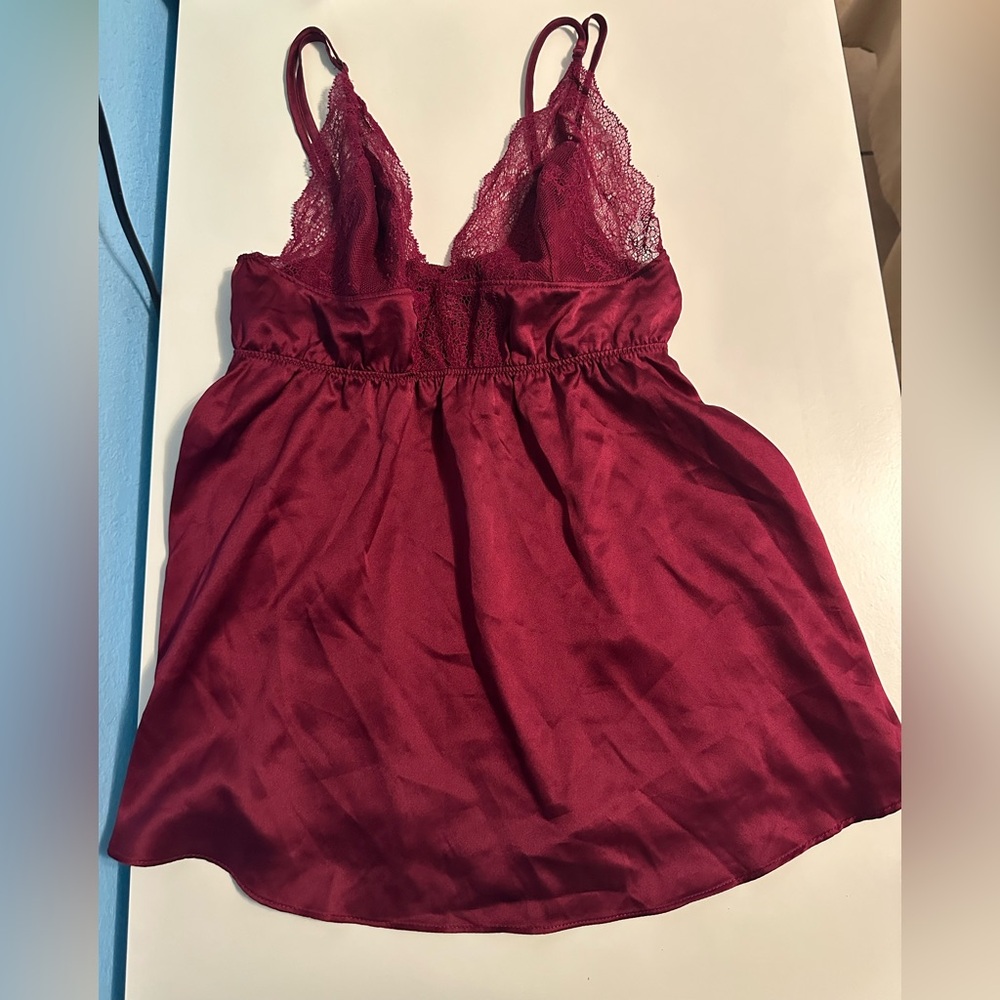 Victoria’s Secret lingerie top red burgundy